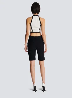 Women Balmain Top With Rose Detail