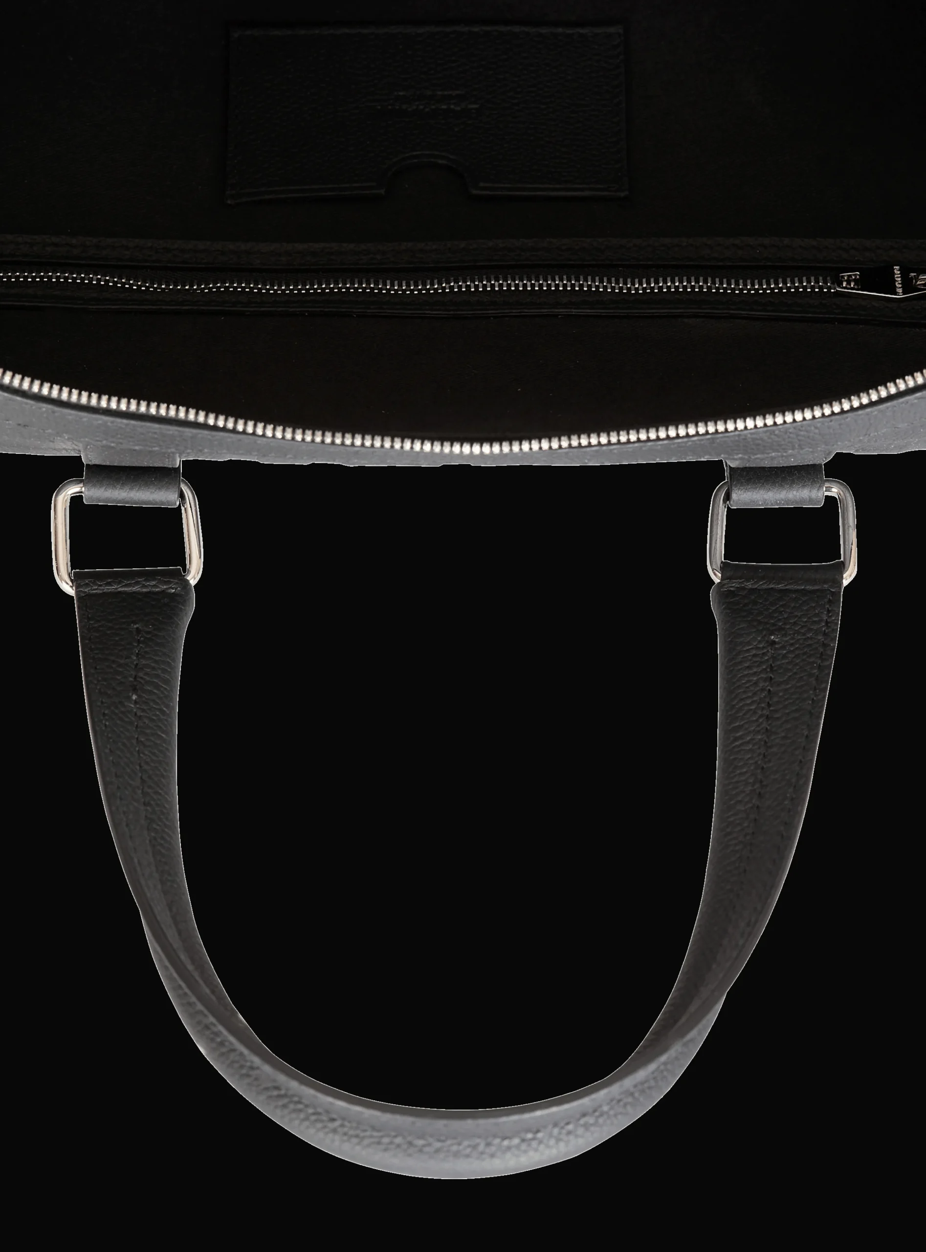 Balmain Travel Bag In Grained Leather
