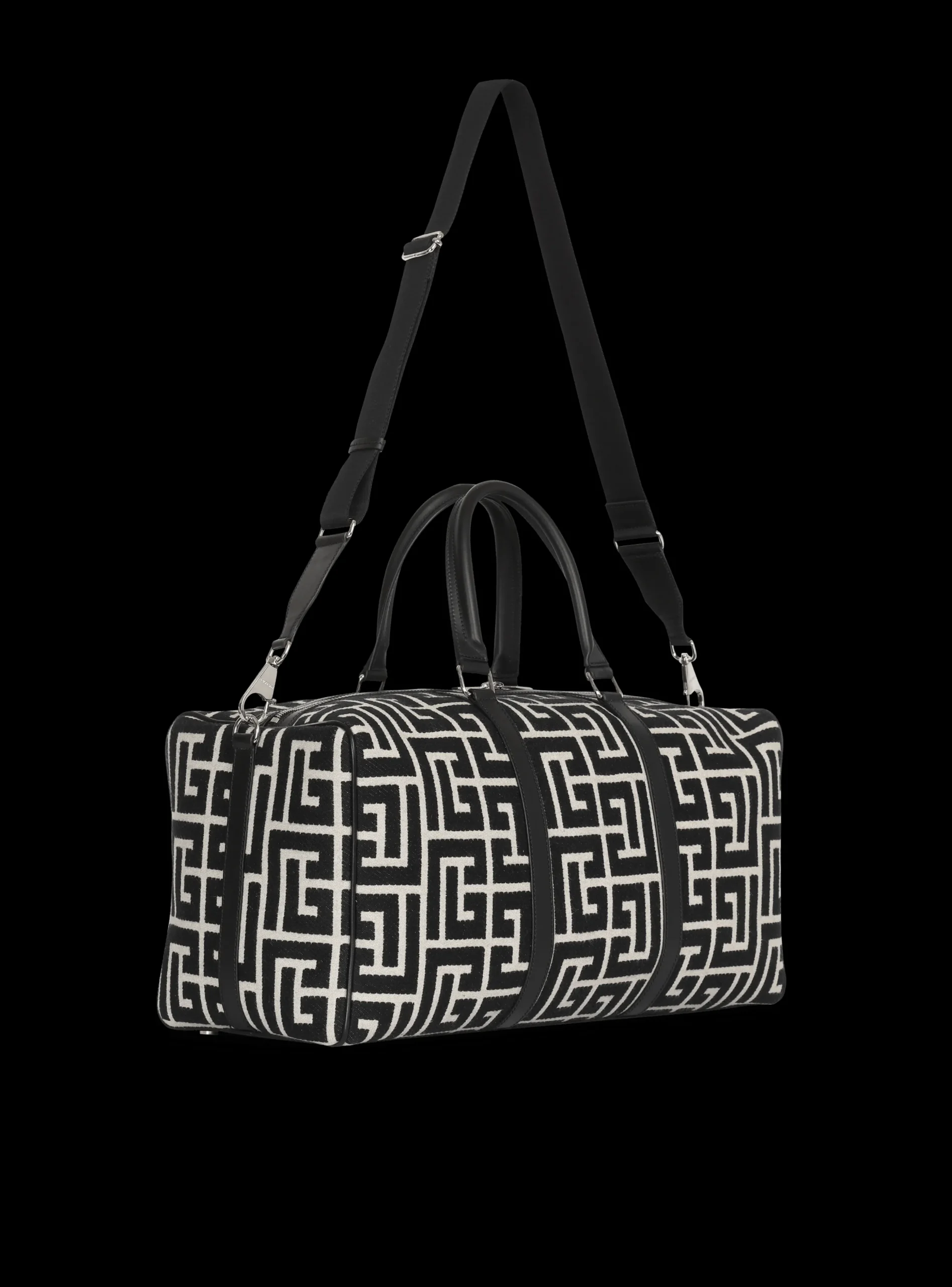 Balmain Travel Bag With Jacquard Maxi Monogram