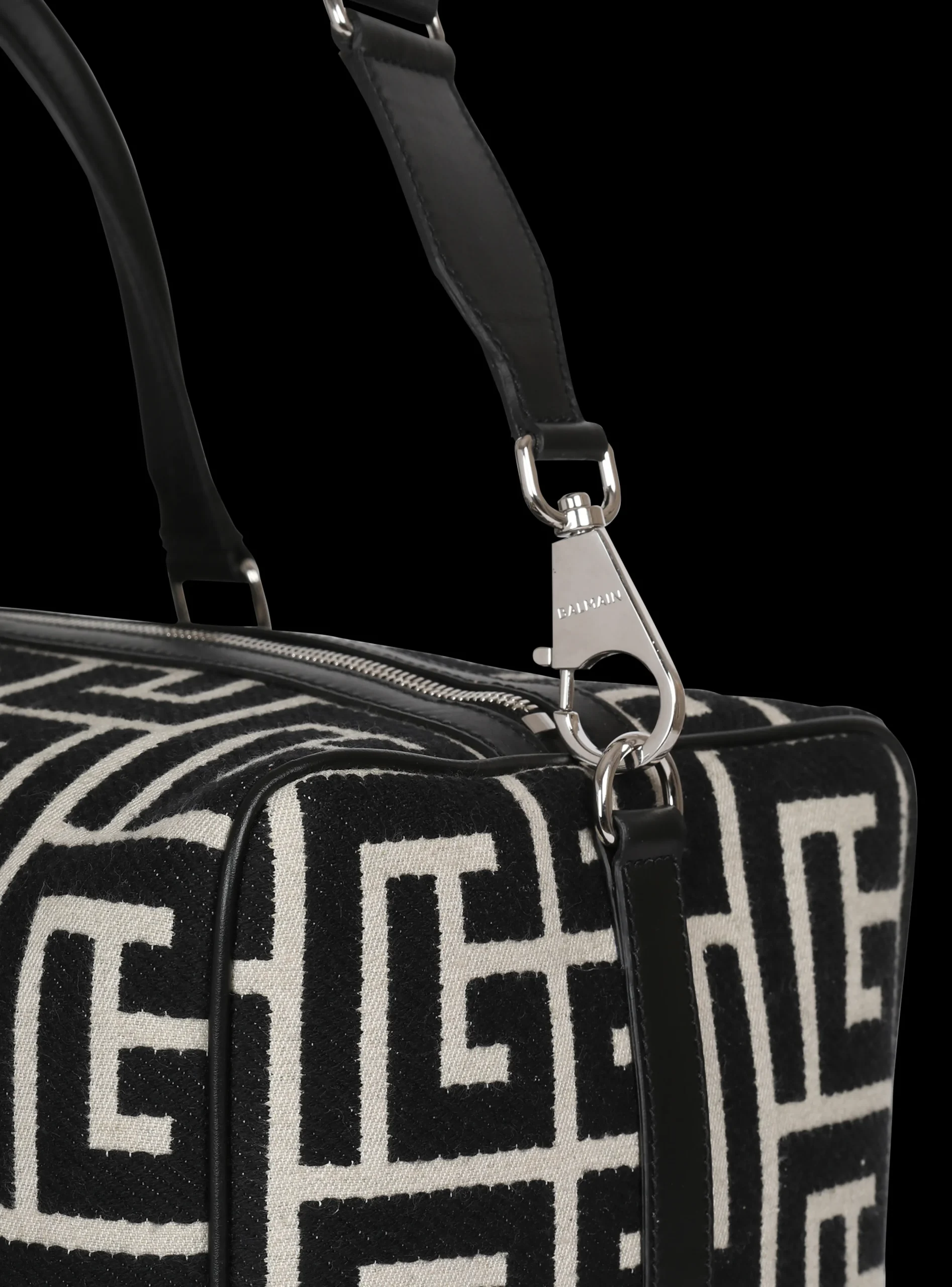 Balmain Travel Bag With Jacquard Maxi Monogram
