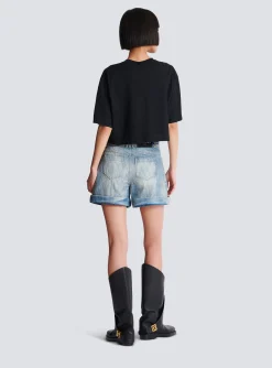 Women Balmain T-shirt With Paris Print