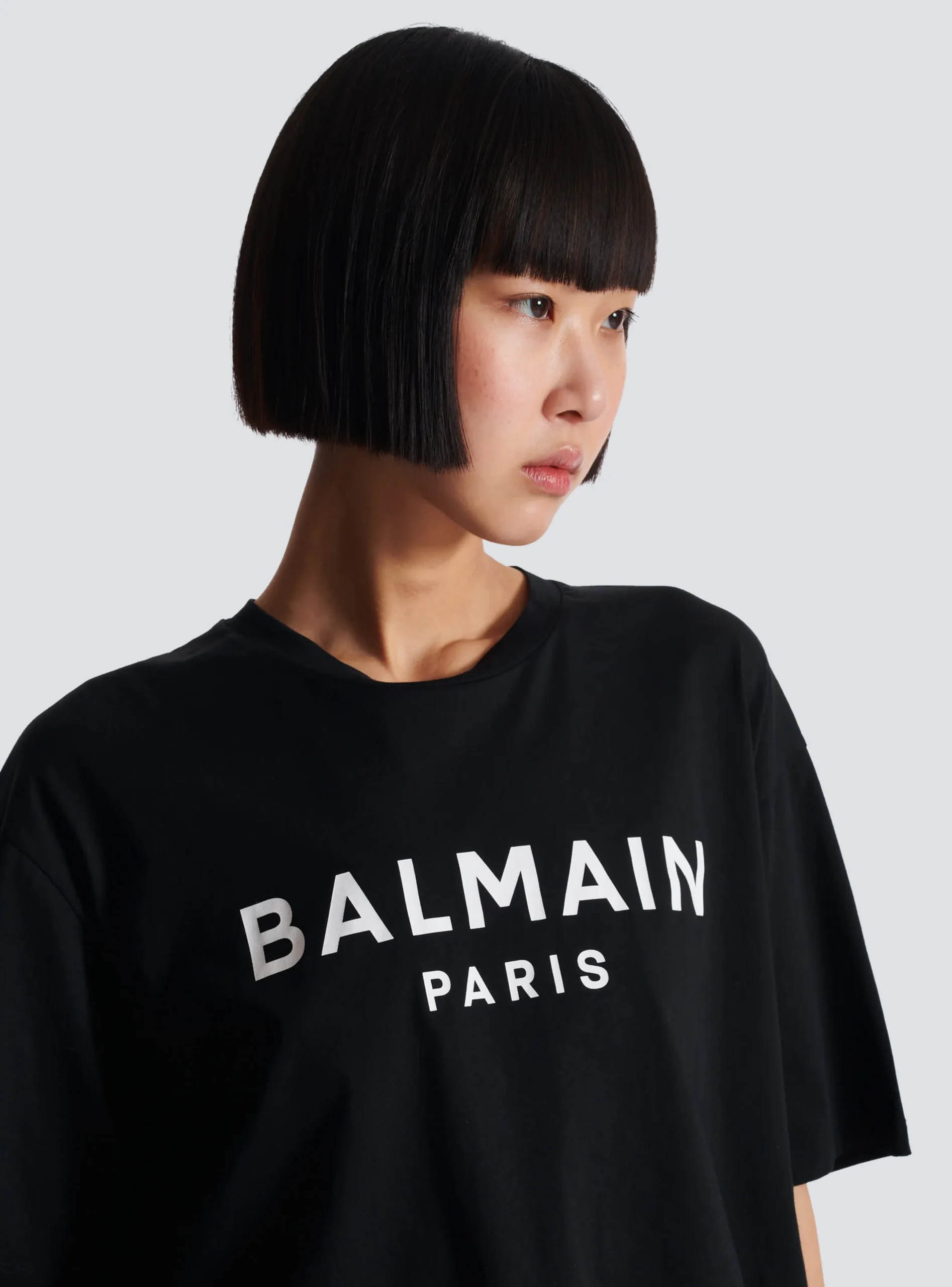 Women Balmain T-shirt With Paris Print