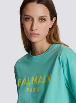 Women Balmain T-shirt With Paris Print