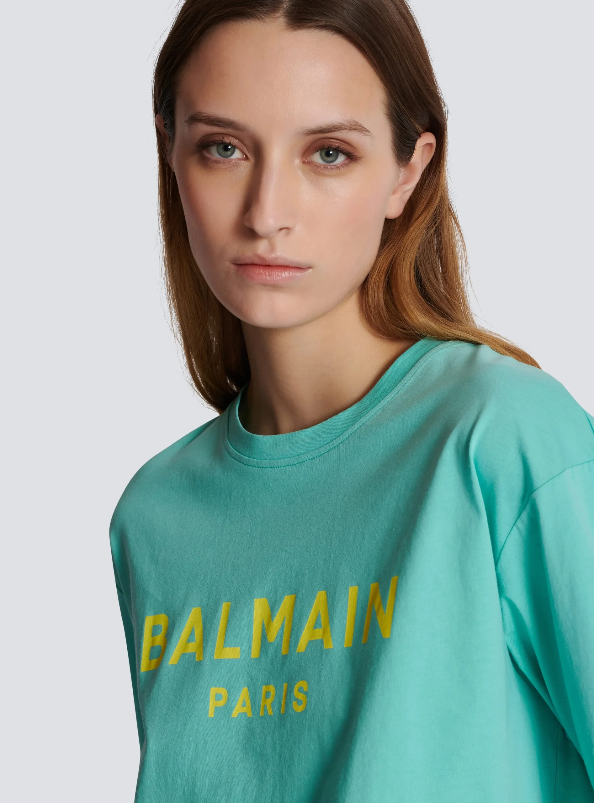 Women Balmain T-shirt With Paris Print