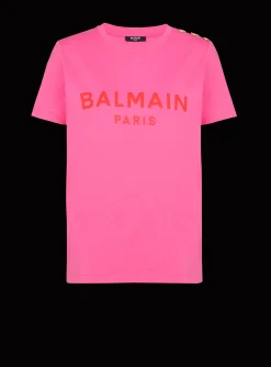 Women Balmain T-shirt With Paris Print
