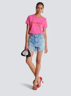 Women Balmain T-shirt With Paris Print