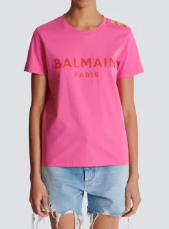 Women Balmain T-shirt With Paris Print