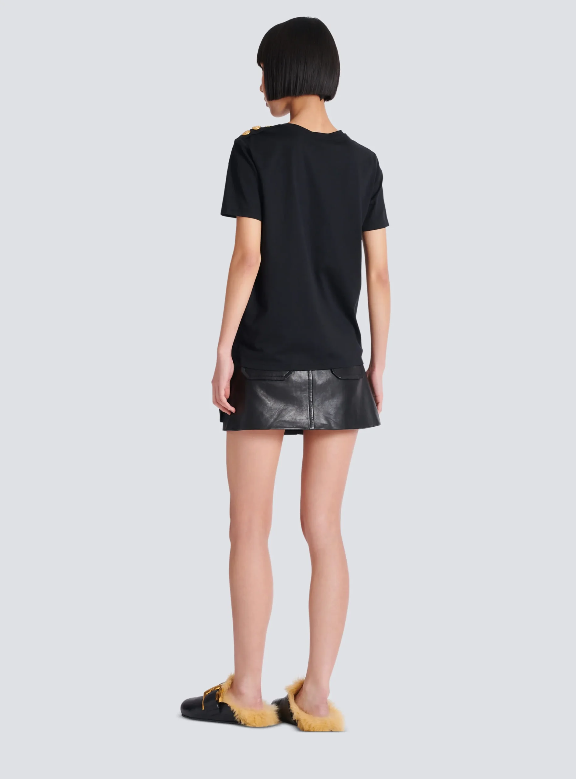 Women Balmain T-shirt With Paris Print