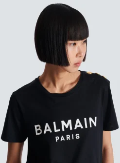 Women Balmain T-shirt With Paris Print