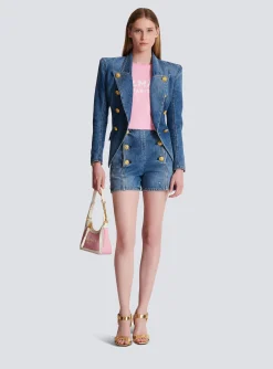 Women Balmain T-shirt With Paris Print
