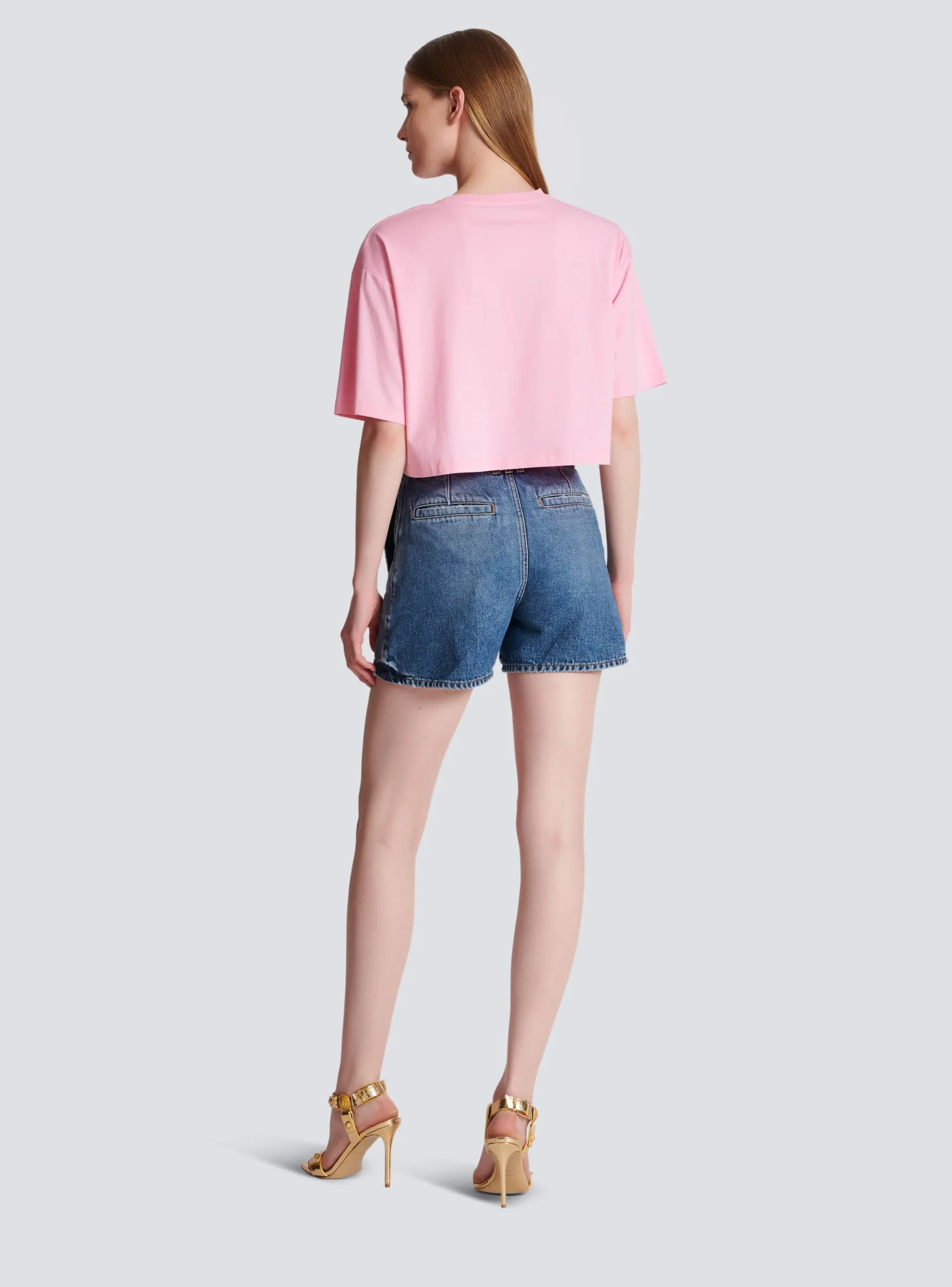 Women Balmain T-shirt With Paris Print
