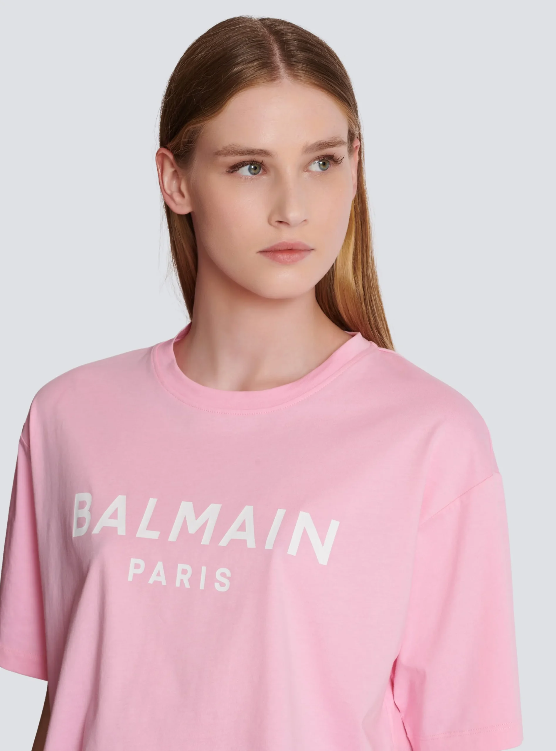 Women Balmain T-shirt With Paris Print