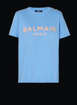 Women Balmain T-shirt With Paris Print