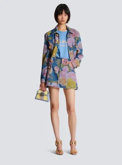 Women Balmain T-shirt With Paris Print