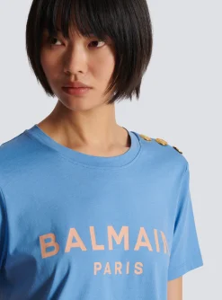 Women Balmain T-shirt With Paris Print