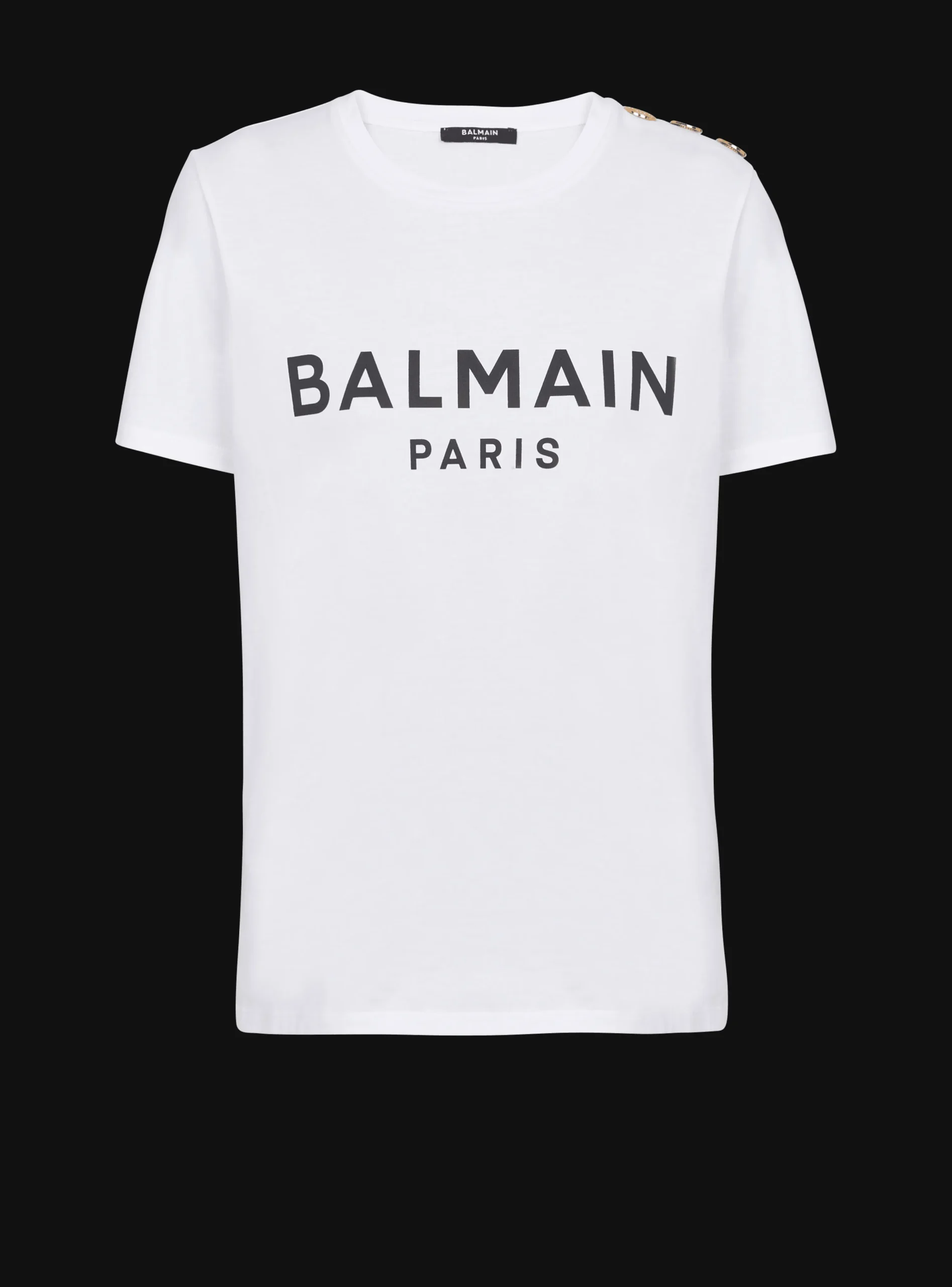 Women Balmain T-shirt With Paris Print