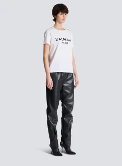 Women Balmain T-shirt With Paris Print