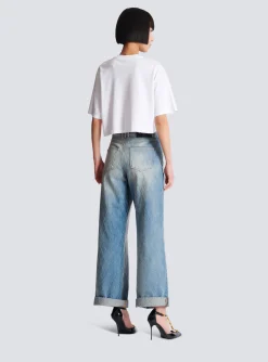 Women Balmain T-shirt With Paris Print