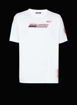 Balmain T-shirt With Racing Print
