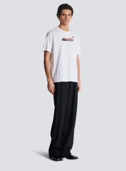 Balmain T-shirt With Racing Print