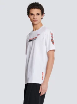 Balmain T-shirt With Racing Print