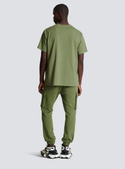 Balmain T-shirt With Flocked Paris Logo