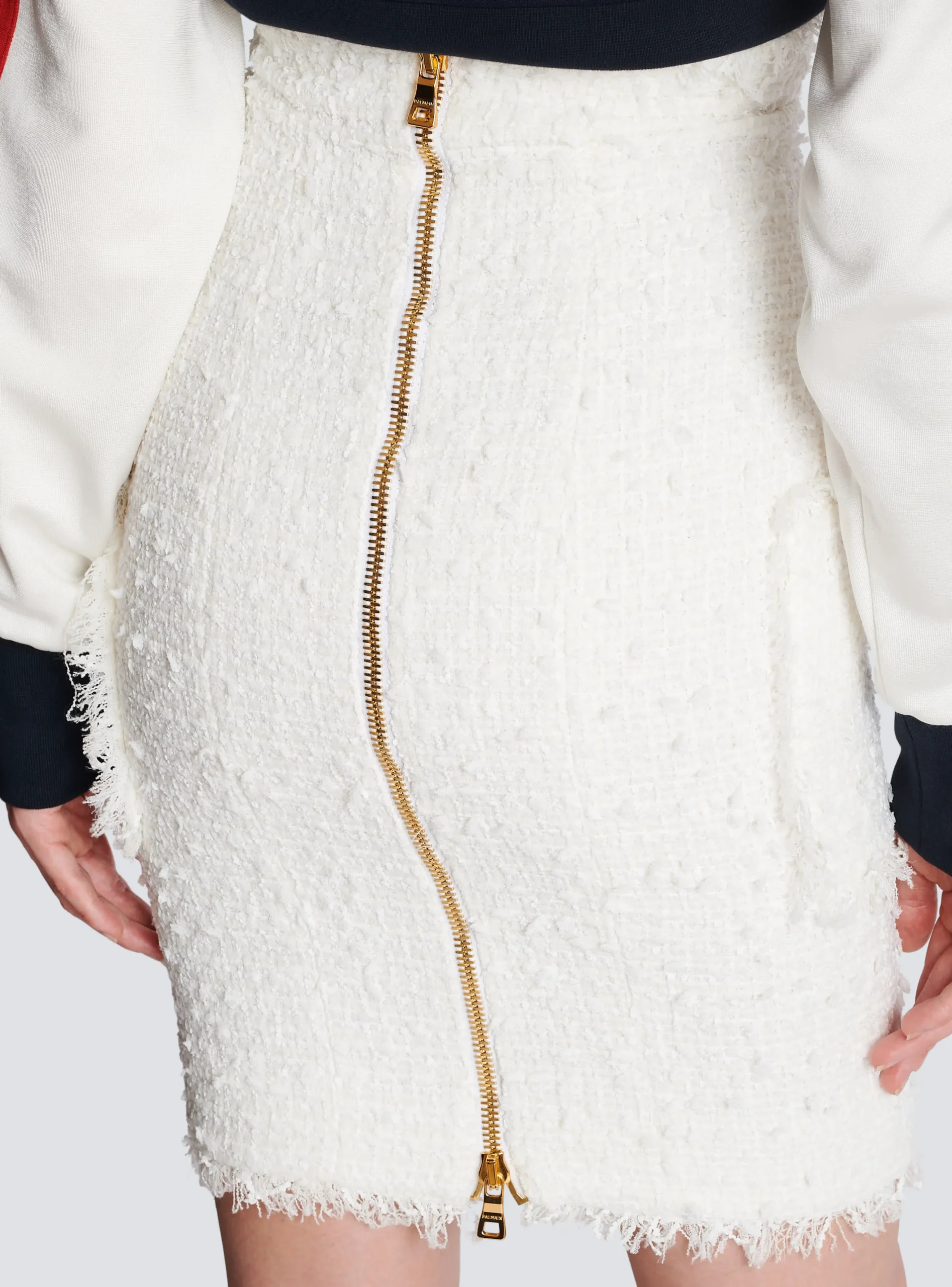 Women Balmain Tweed Pencil Skirt