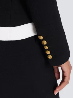 Women Balmain Two-tone Crepe Jacket