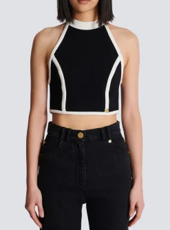 Women Balmain Two-tone Top