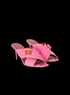 Women Balmain Uma Mules In Patent Leather