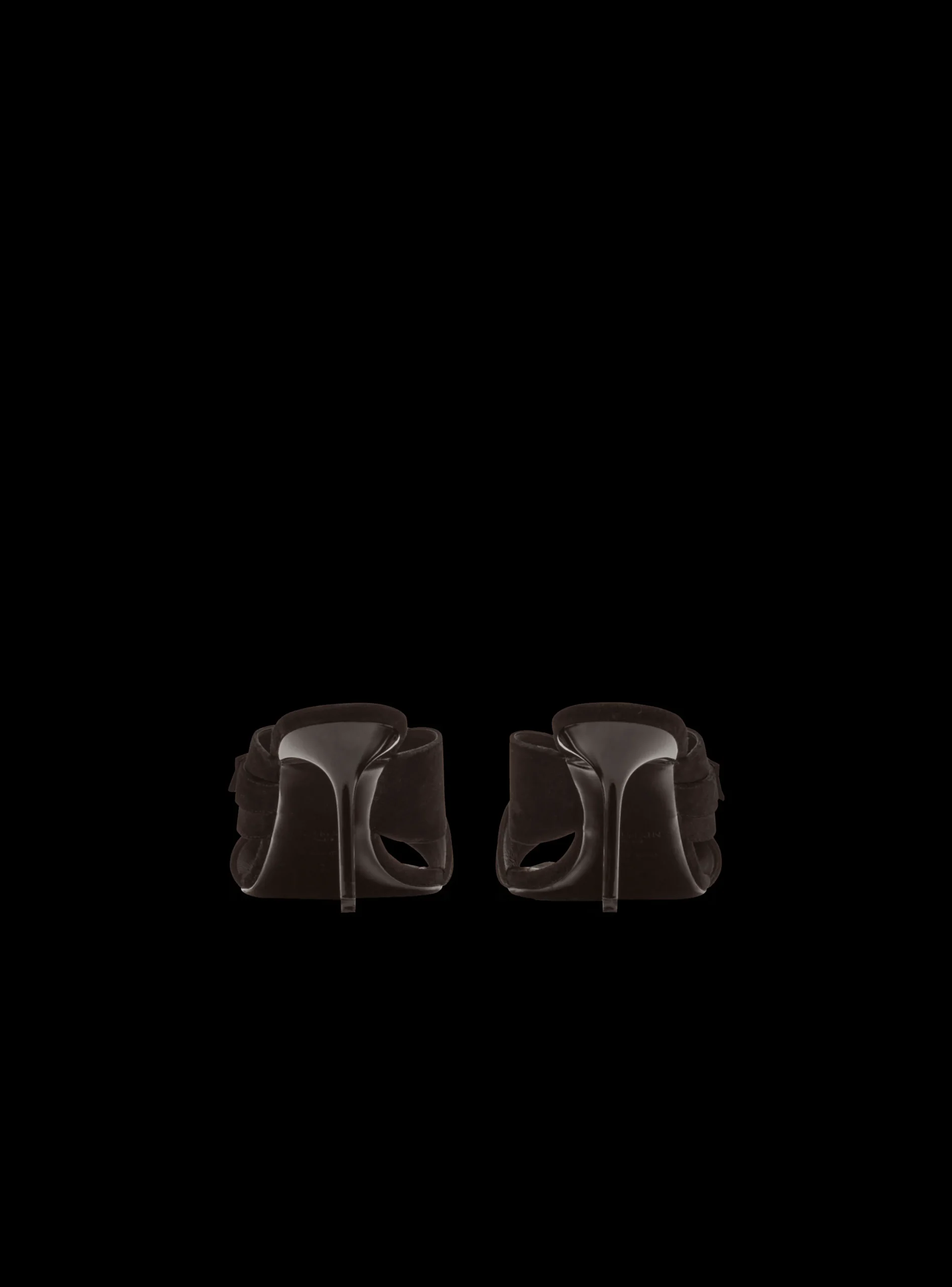 Women Balmain Uma Mules In Suede Leather