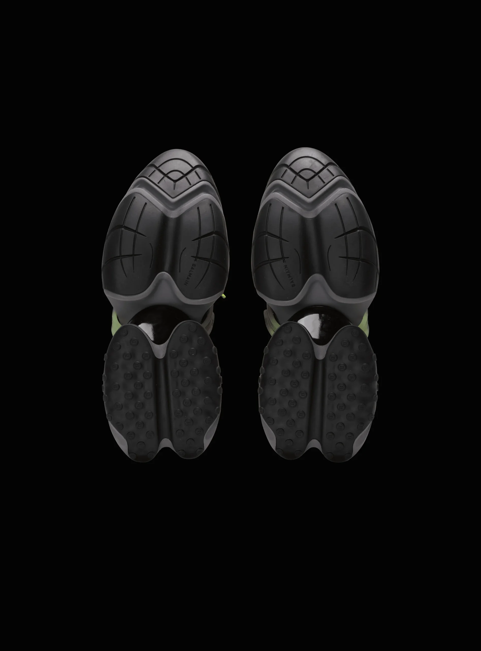 Balmain Unicorn Low Trainers In Neoprene And Calfskin