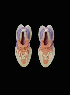 Women Balmain Unicorn Low-top Trainers In Neoprene And Calfskin