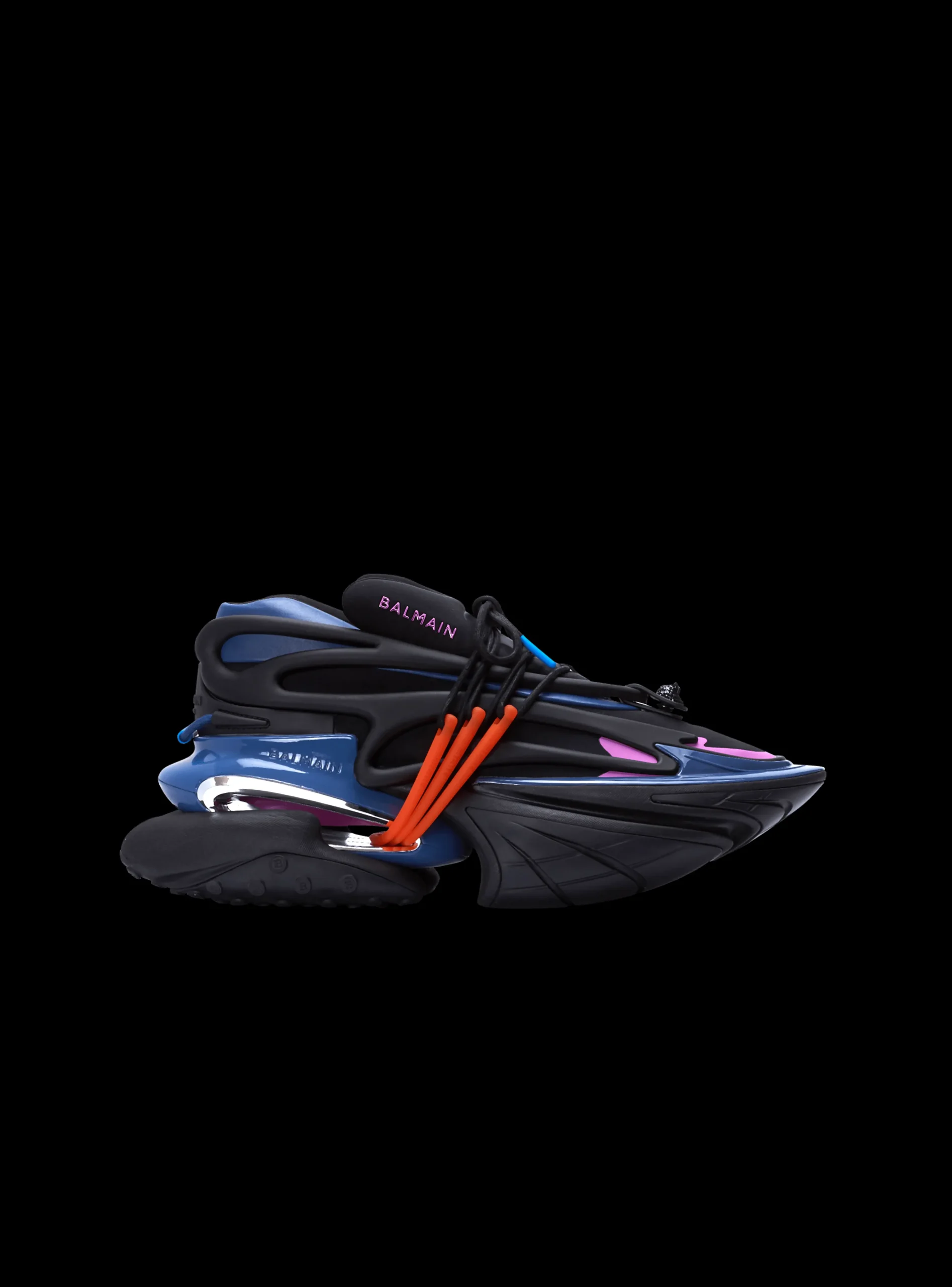 Balmain Unicorn Low-top Trainers In Neoprene And Calfskin