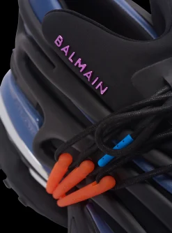 Balmain Unicorn Low-top Trainers In Neoprene And Calfskin