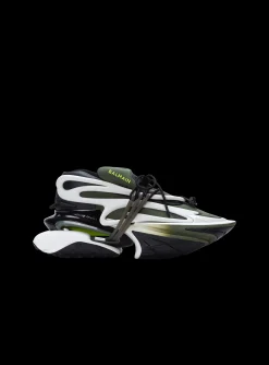 Balmain Unicorn Low-top Trainers In Neoprene And Calfskin