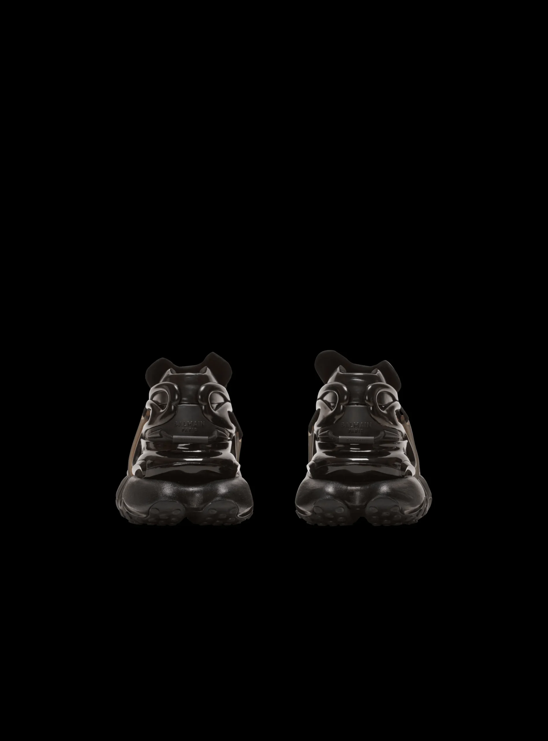 Balmain Unicorn Main Lab Patent Leather Trainers