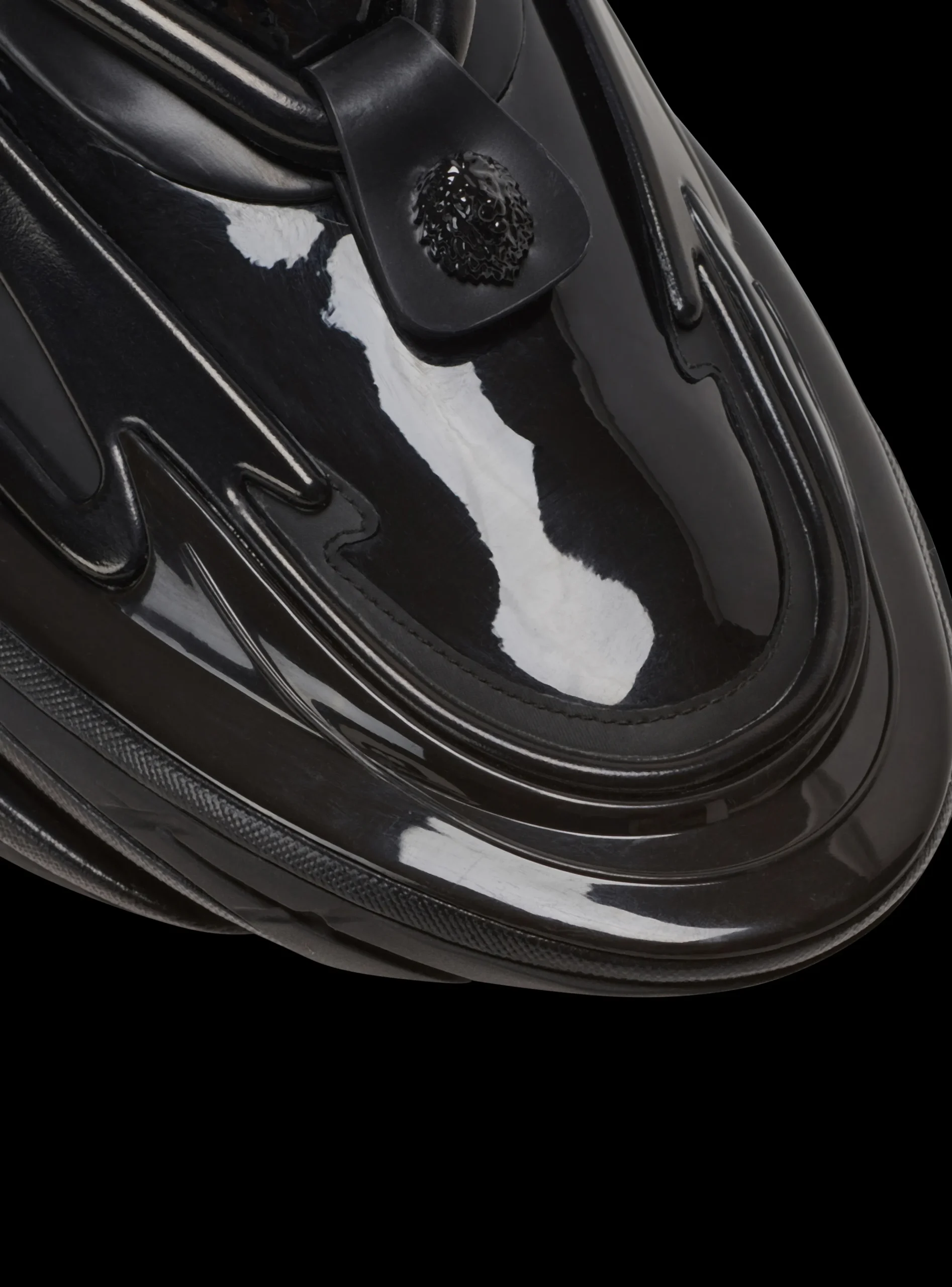 Balmain Unicorn Main Lab Patent Leather Trainers
