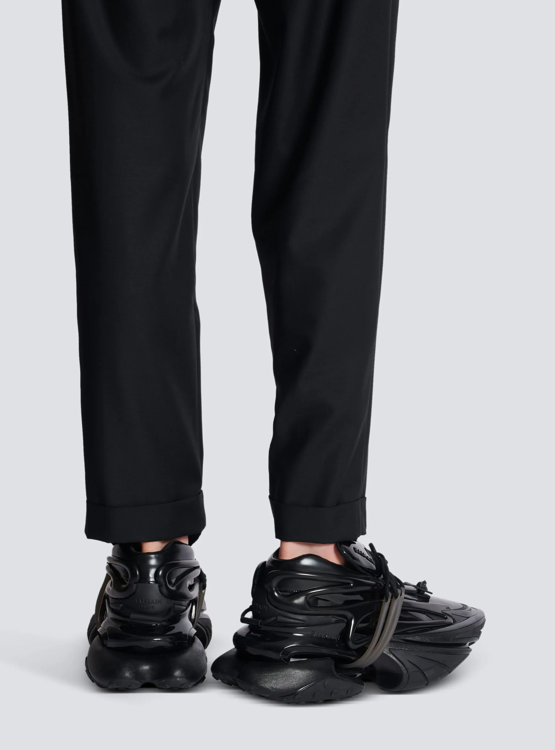 Balmain Unicorn Main Lab Patent Leather Trainers