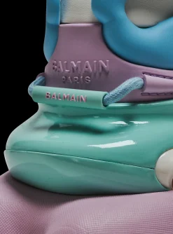 Women Balmain Unicorn Trainers In Neoprene And Leather