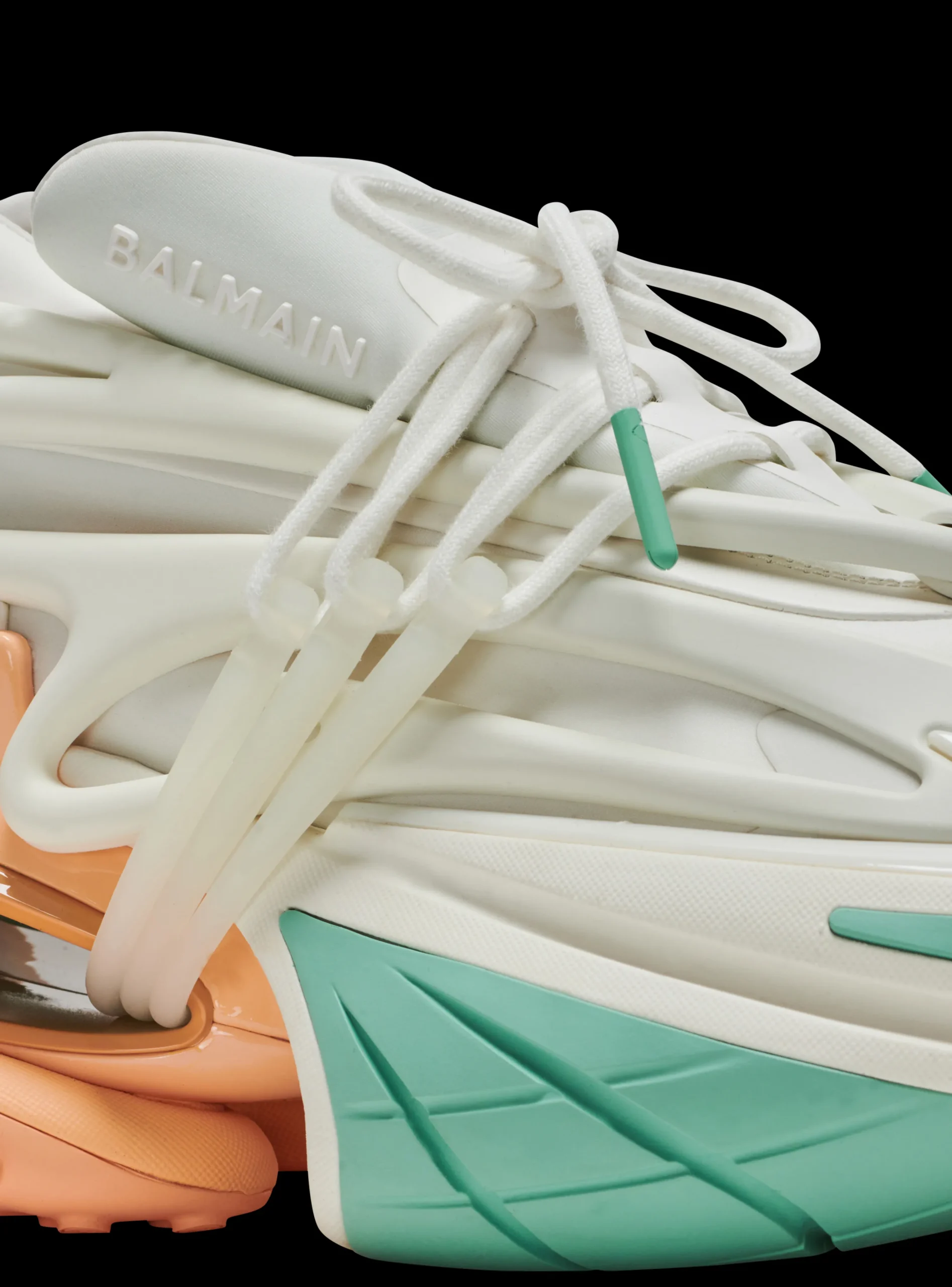Women Balmain Unicorn Trainers In Neoprene And Leather