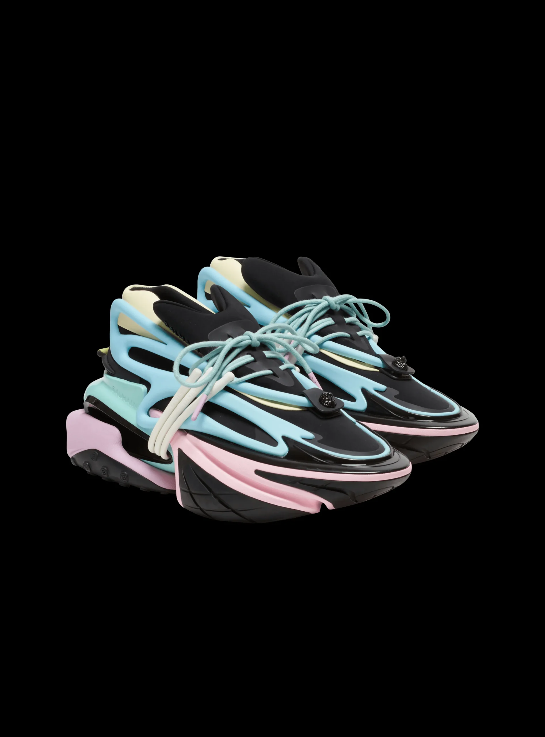 Balmain Unicorn Trainers In Neoprene And Leather