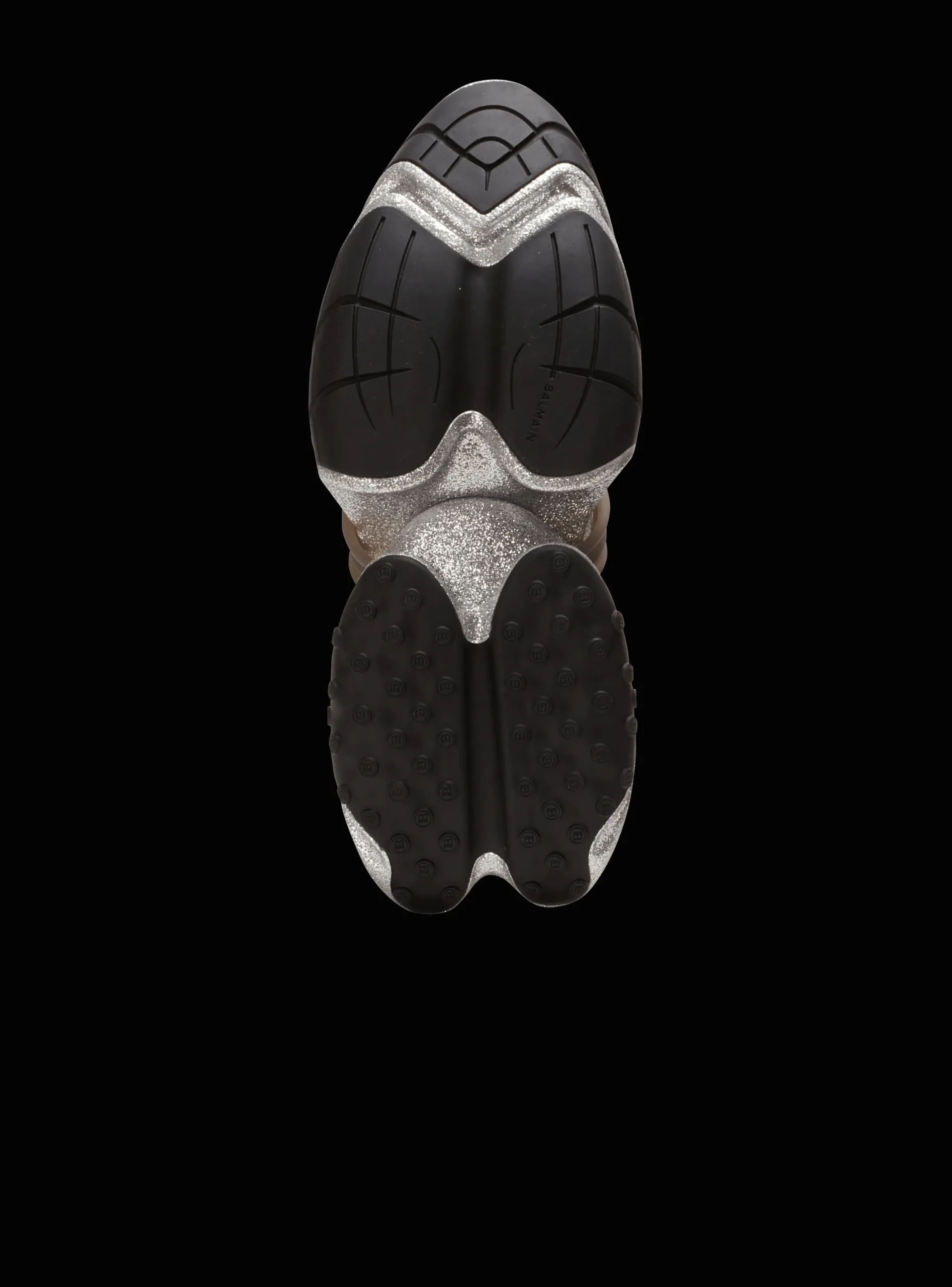 Women Balmain Unicorn Trainers In Neoprene And Glitter