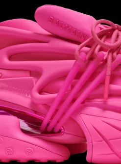 Women Balmain Unicorn Trainers In Neoprene And Rubberised Leather