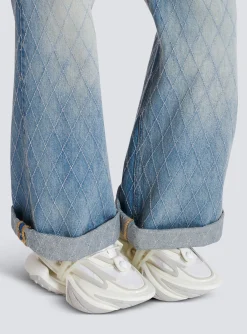 Women Balmain Unicorn Trainers In Neoprene And Leather