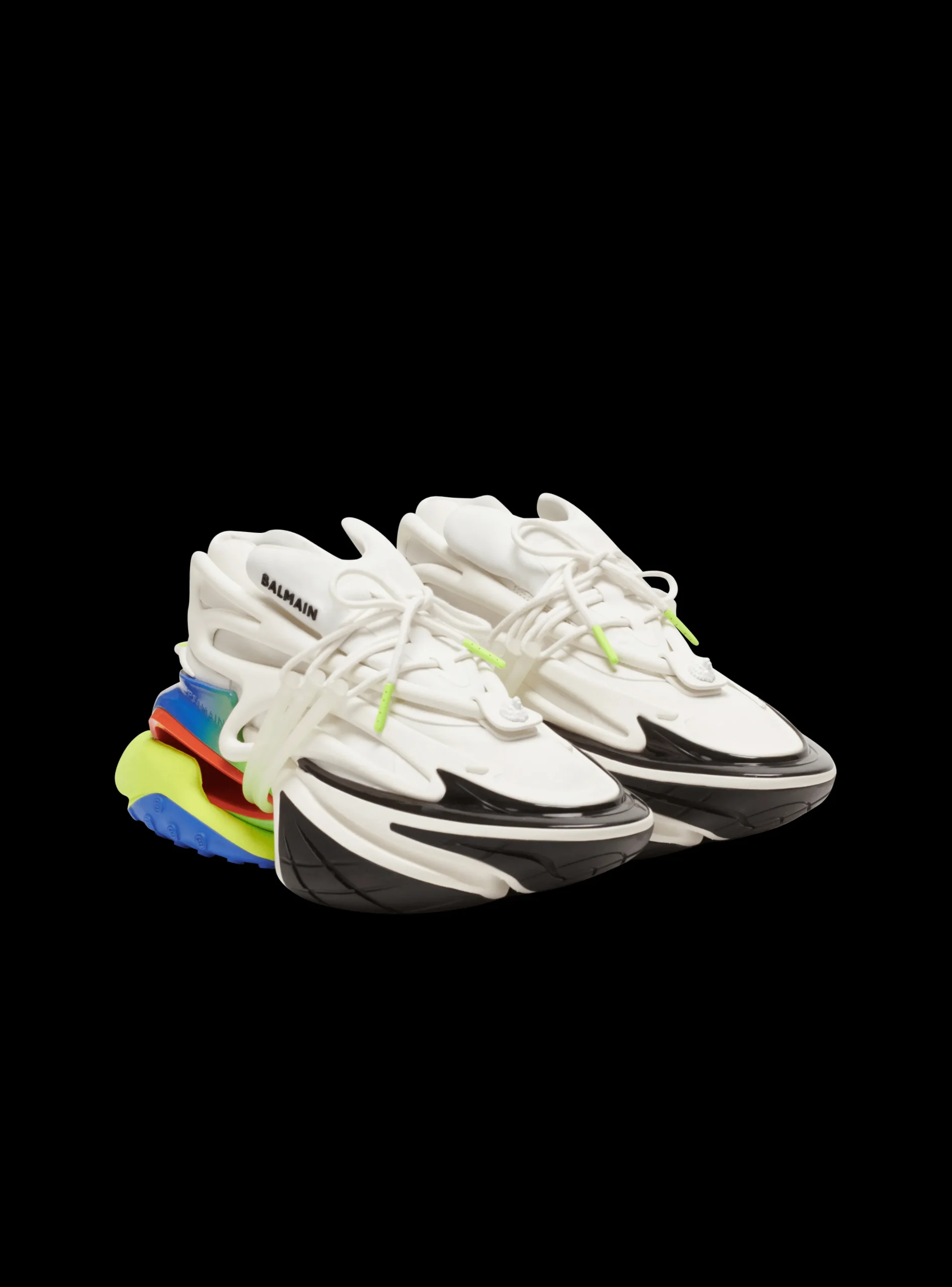 Balmain Unicorn Trainers In Neoprene And Leather