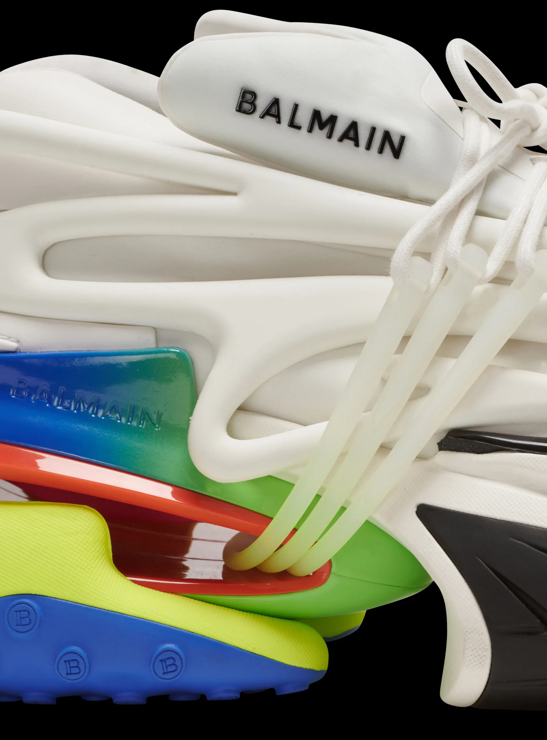 Balmain Unicorn Trainers In Neoprene And Leather