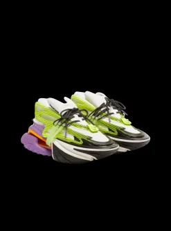 Balmain Unicorn Trainers In Neoprene And Leather