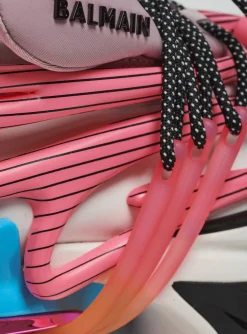 Women Balmain Unicorn Trainers In Neoprene And Leather
