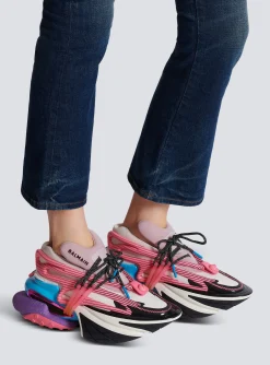 Women Balmain Unicorn Trainers In Neoprene And Leather